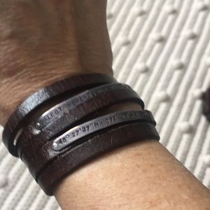 Handmade leather bracelet